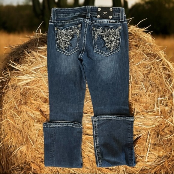 Miss Me Metallic Spiderweb Burst Boot Sz 28 - Picture 4 of 7